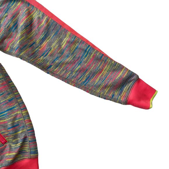 Juicy Couture Sport Y2K Zip Up Hoodie XS Retro Neon Pink Multicolor Track Jacket - Picture 13 of 14